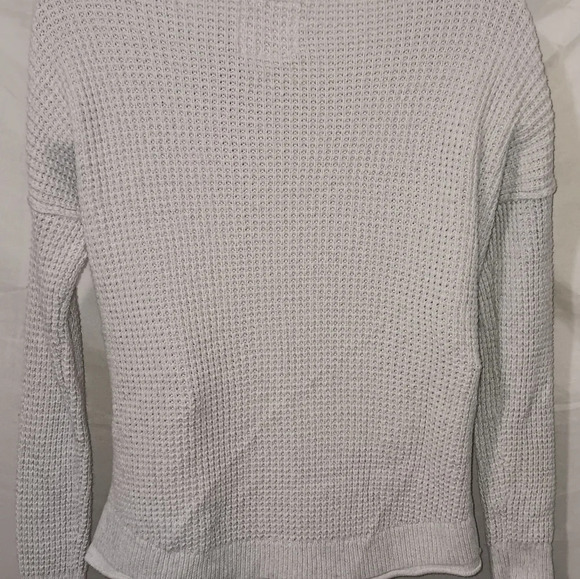 HOLLISTER OVERSIZE XS LONGSLEEVE SWEATER Teen- WOMEN SILVER Top Shirt - Picture 9 of 12